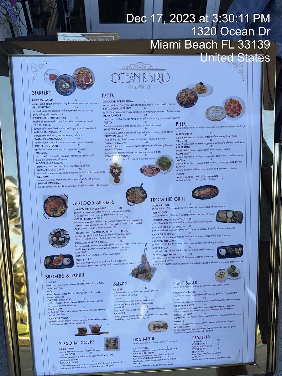 Ocean Bistro Menu - Image 5