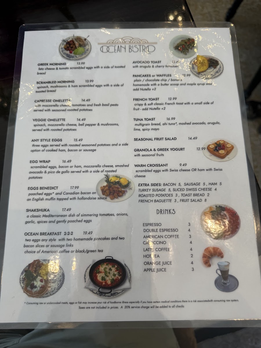 Ocean Bistro Menu - Image 6